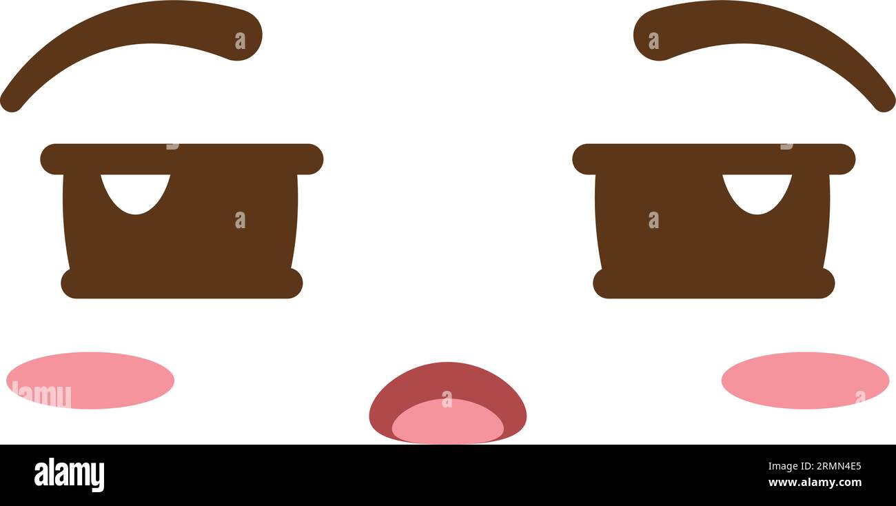 Isolated cute doubt facial expression Vector Stock Vector Image & Art ...