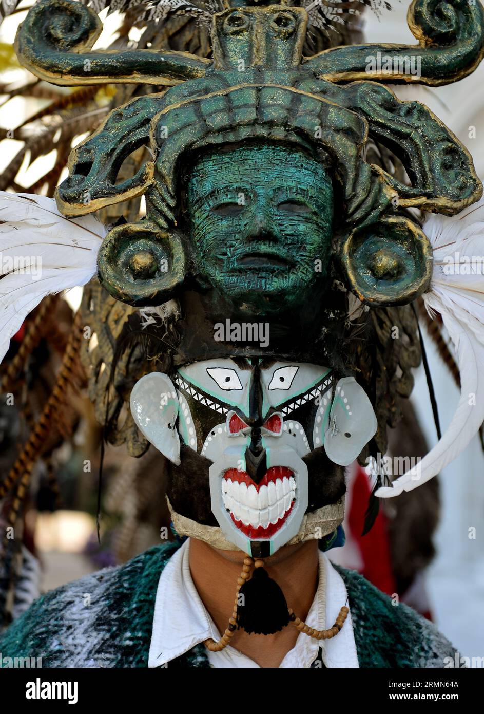 Masks that personify Pharisees and Holy Week, Lent by the Yaqui tribe in  Hermosillo Mexico. multicolor masks with strange forms of demons, in the  form of animals, devil, ghosts, terrifying, or faces