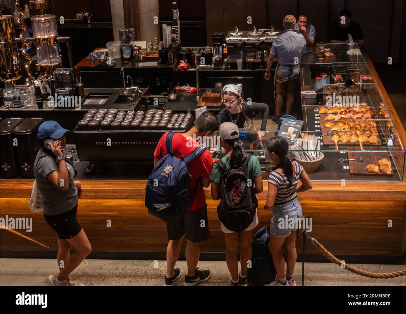 Starbucks reserve roastery cafe in Chelsea Manhattan NYC Stock Photo