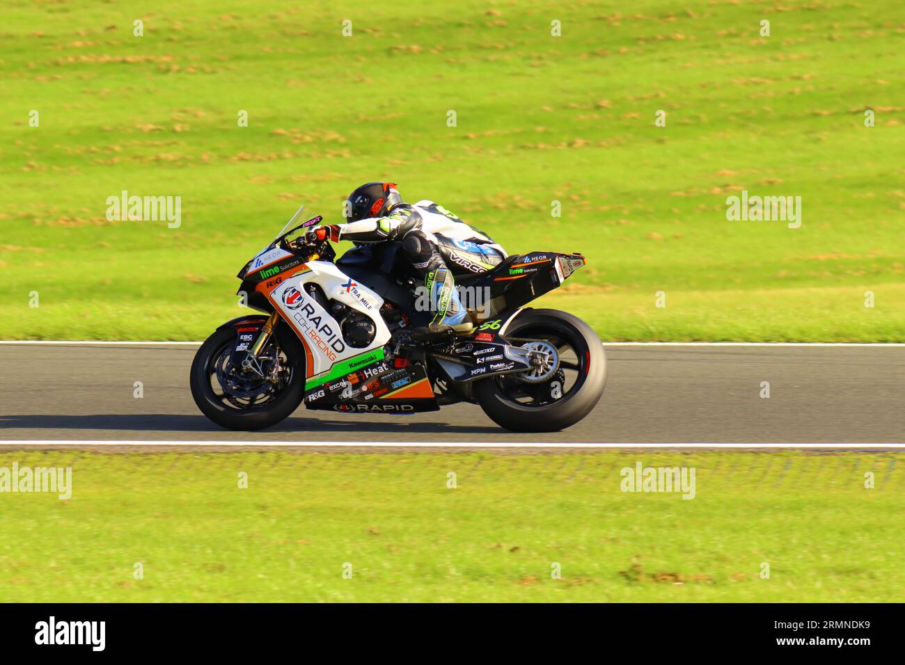 British Super Bike Weekend at Cadwell Park MSV 2023 Stock Photo