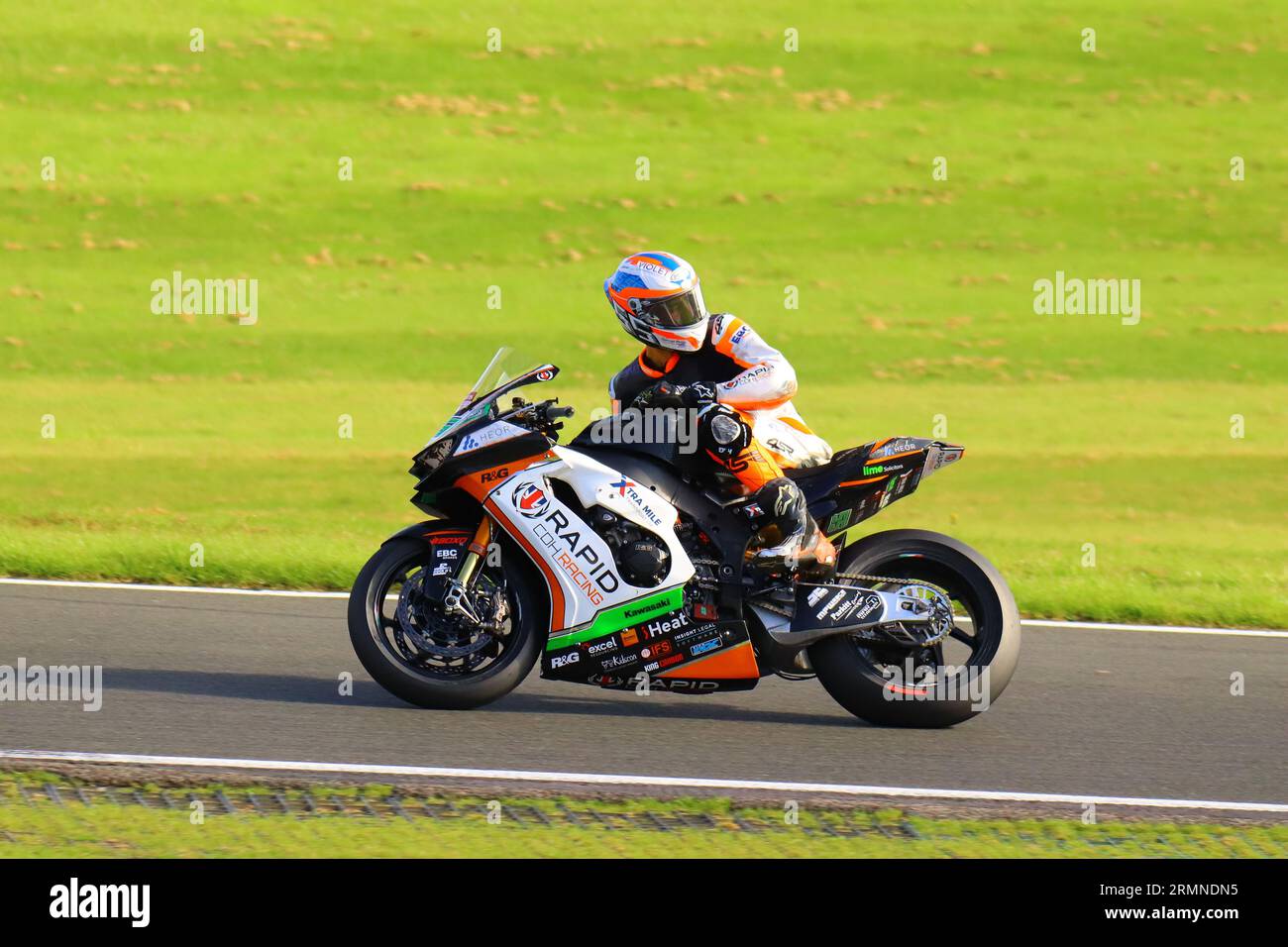 British Super Bike Weekend at Cadwell Park MSV 2023 Stock Photo