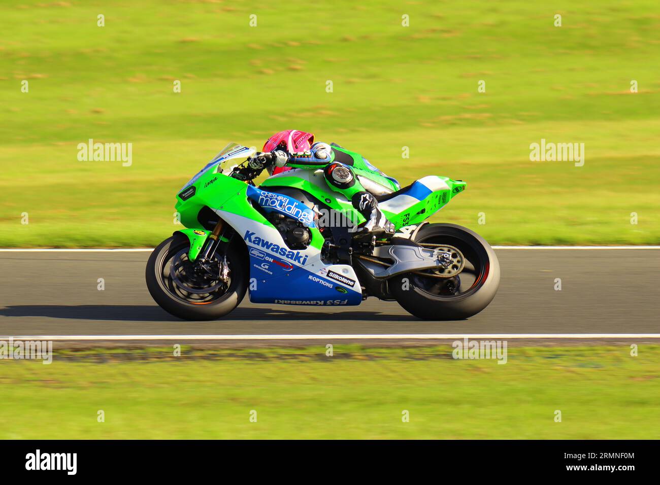 British Super Bike Weekend at Cadwell Park MSV 2023 Stock Photo