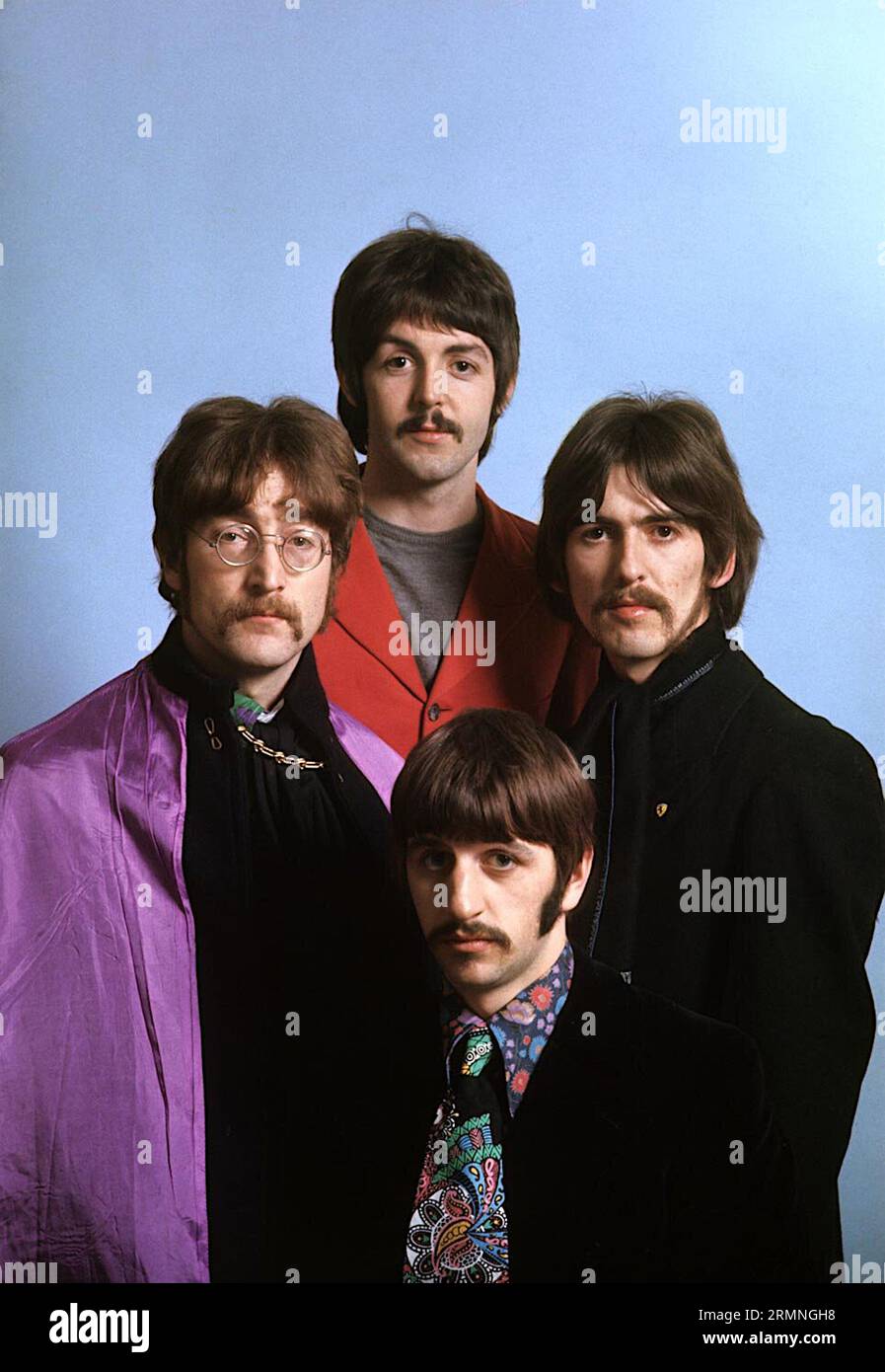 The Beatles - Photo from Billboard magazine, July 20th 1967 - Henry Grossman - All You Need is Love - Baby You're a Rich Man Stock Photo