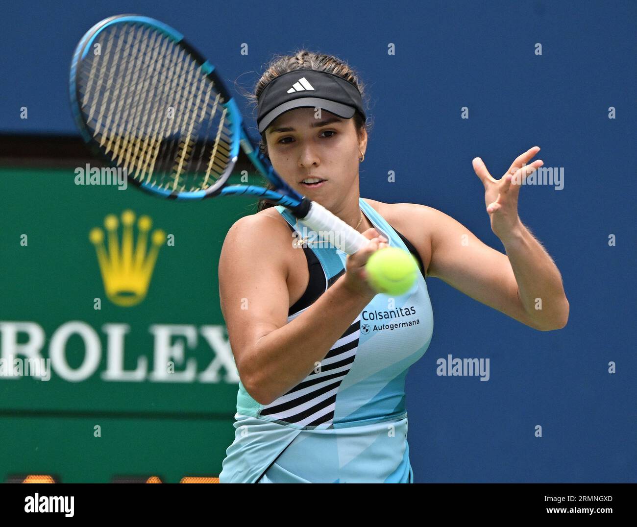 New York, United States. 29th Aug, 2023. US Open Flushing Meadows 29/08/2023 Day 2 Camila Orsorio (COL) loses first round Match Credit: Roger Parker/Alamy Live News Stock Photo