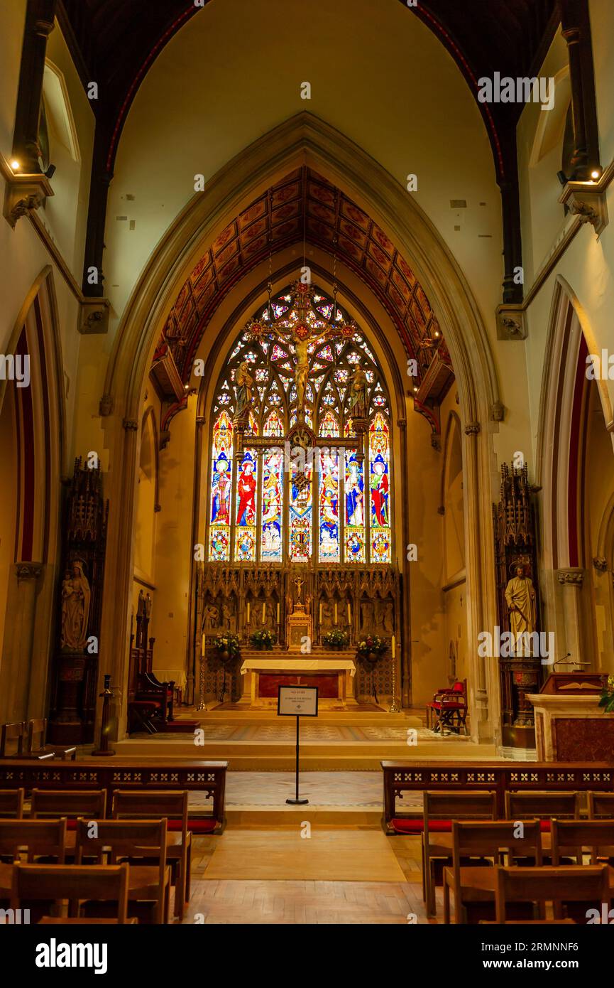 Inside Shrewsbury Cathedral, Shrewsbury, Shropshire, England Stock Photo