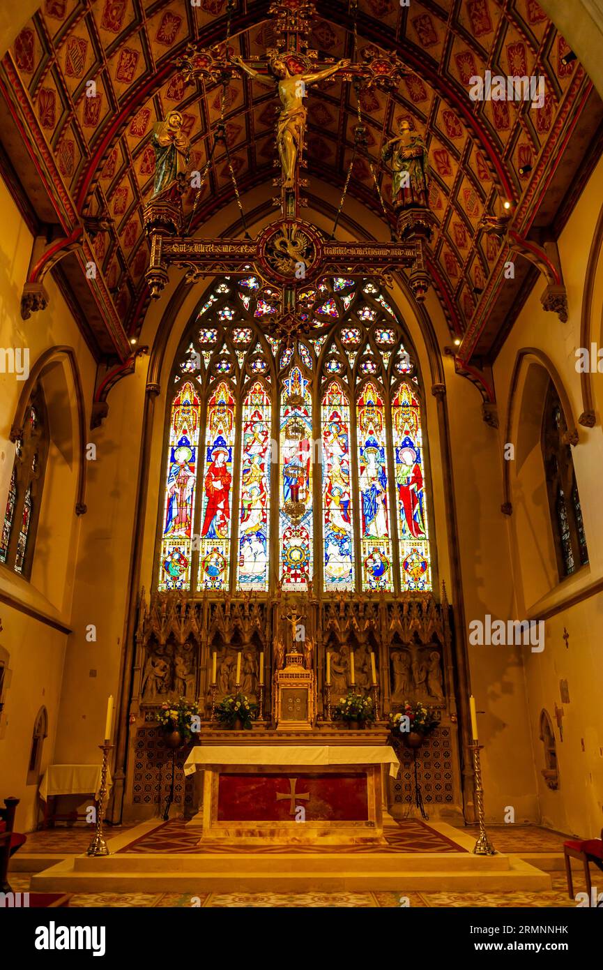 Inside Shrewsbury Cathedral, Shrewsbury, Shropshire, England Stock Photo