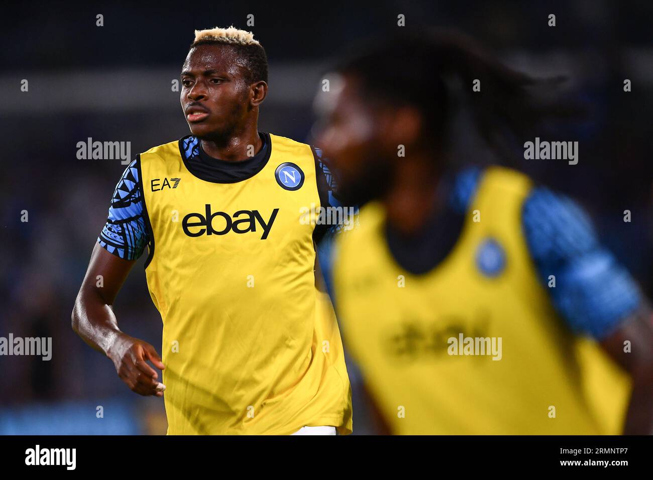 Victor Osimhen of SSC Napoli pre game warm up during the Serie A