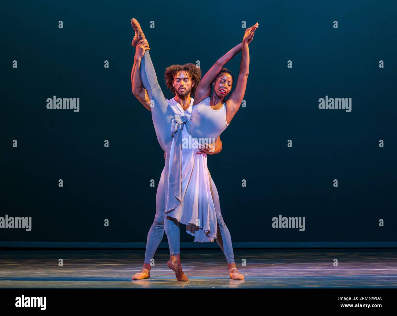 Alvin Ailey dancers Ashley Mayeux and James Kilmer performing at Edinburgh International festival, Scotland, UK Stock Photo
