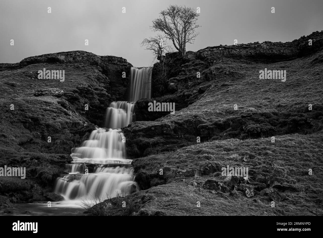 Yorkshire waterfalls Black and White Stock Photos & Images Alamy