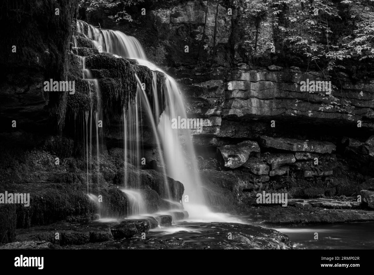 Yorkshire waterfalls Black and White Stock Photos & Images Alamy