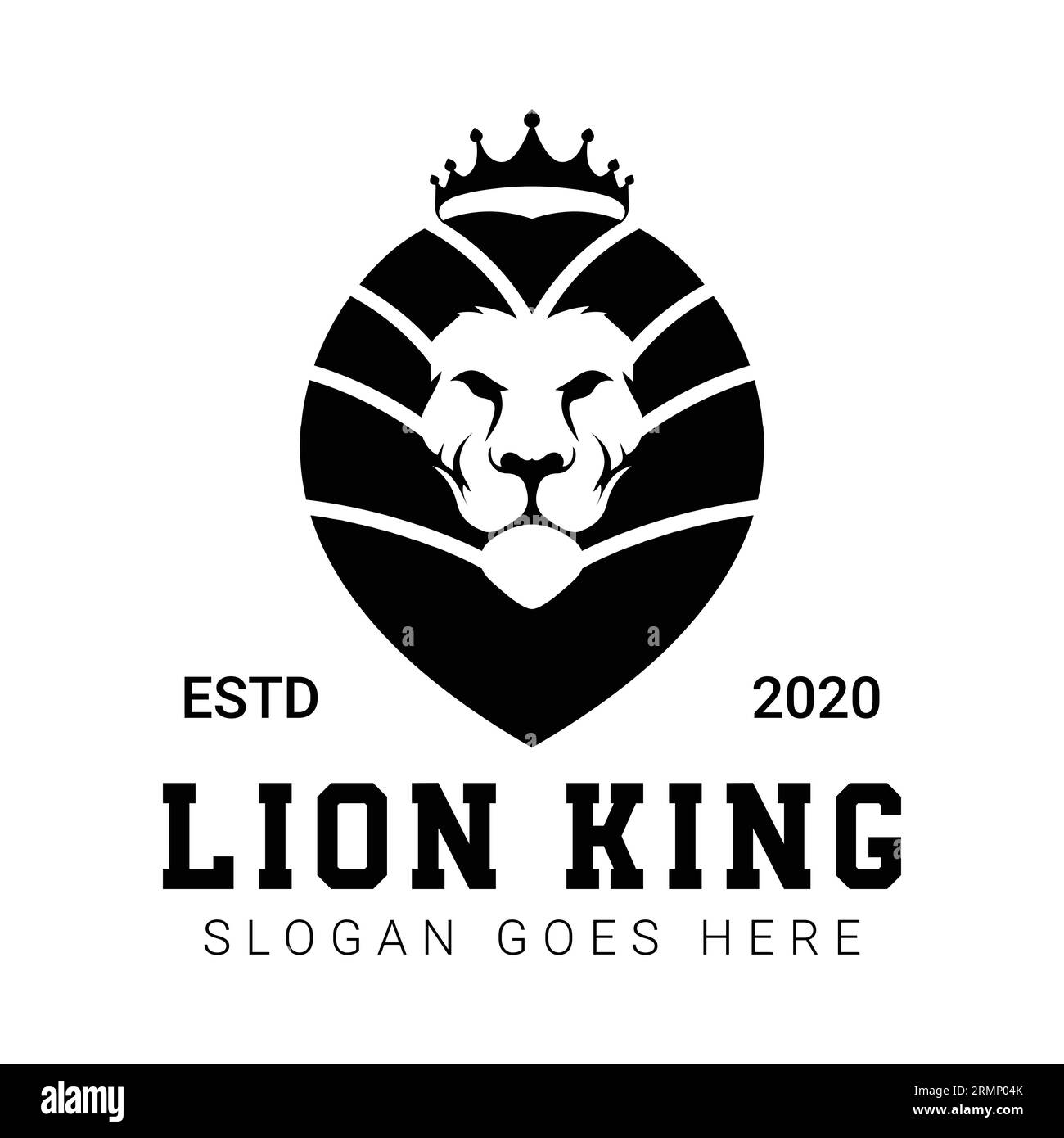Luxury Crown King Logo Design Royal King Queen Logotype Stock Vector ...