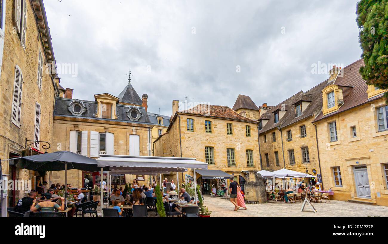 Views of Sarlat la caneda the capital of the perigord noir and ancient town with fine architecture and a long history Stock Photo