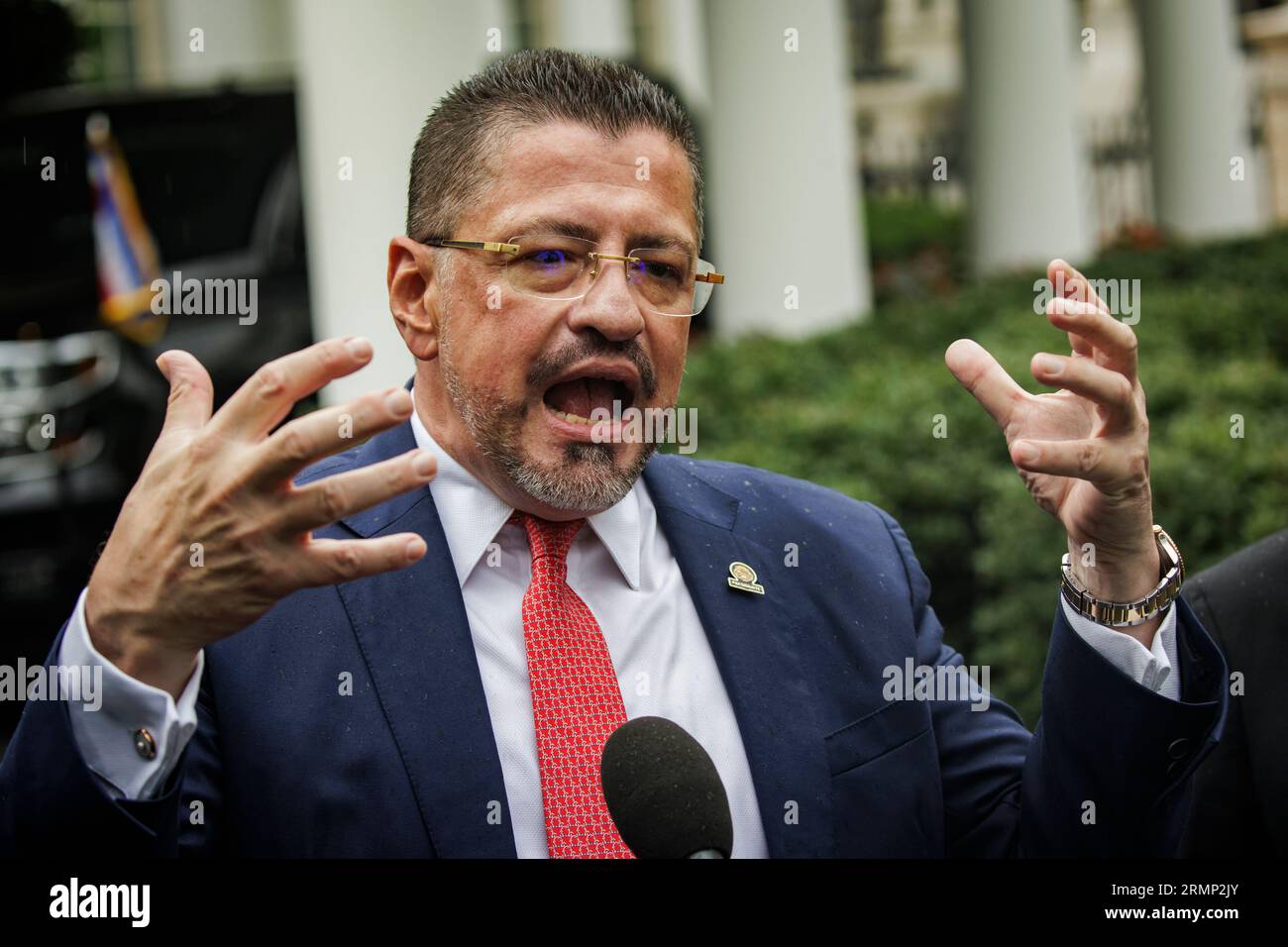Washington, United States. 29th Aug, 2023. Costa Rican President