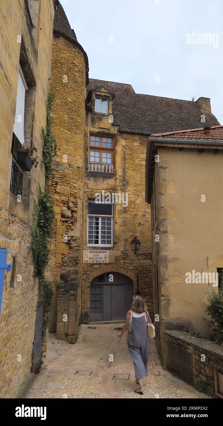 Views of Sarlat la caneda the capital of the perigord noir and ancient town with fine architecture and a long history Stock Photo