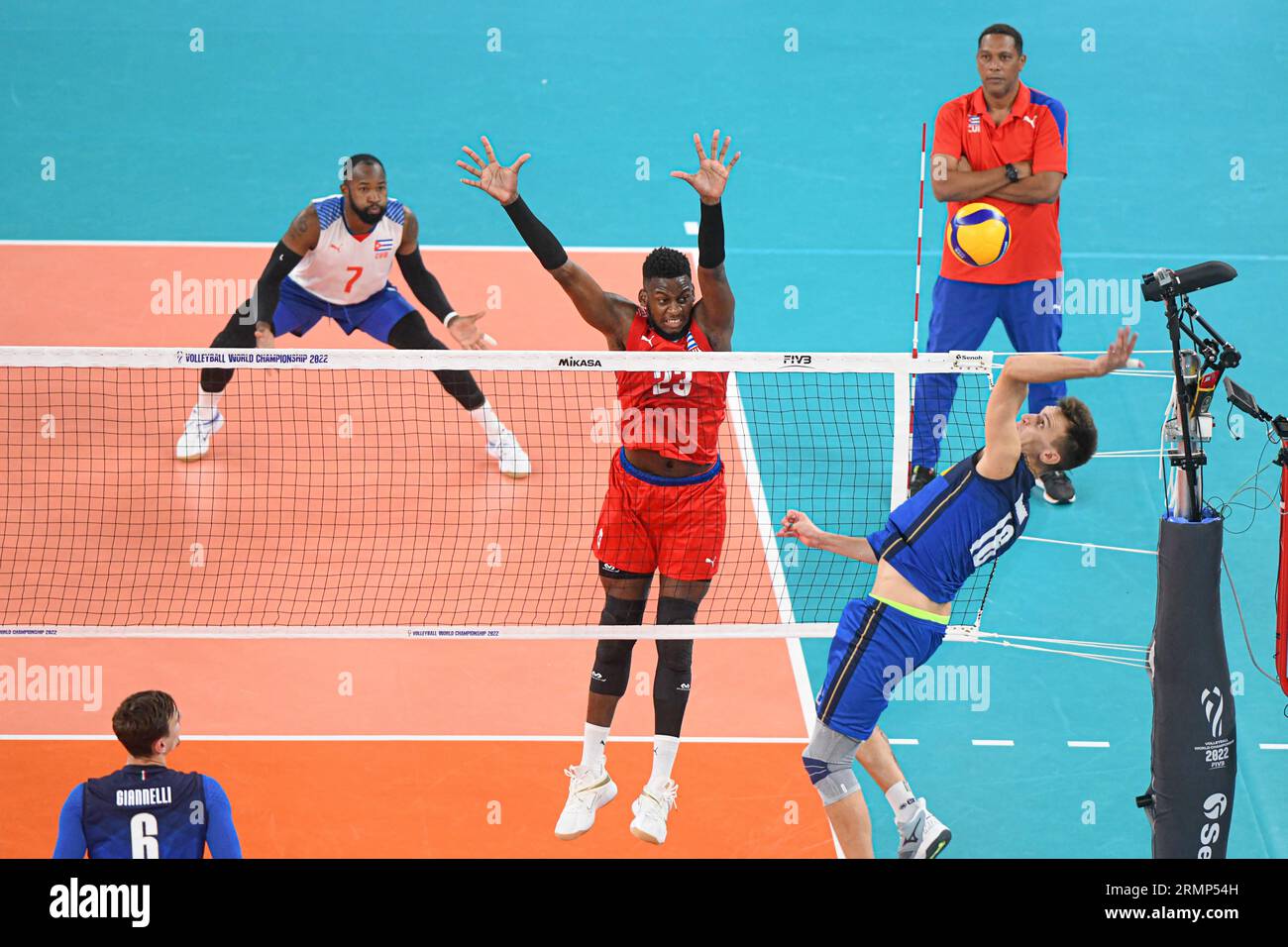 Marlon Yant (Cuba), Yuri Romano (Italy). Volleyball World Championship