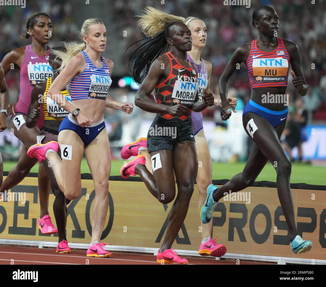 Athing MU of USA , Keely HODGKINSON of GBR and Mary MORAA of KEN Final