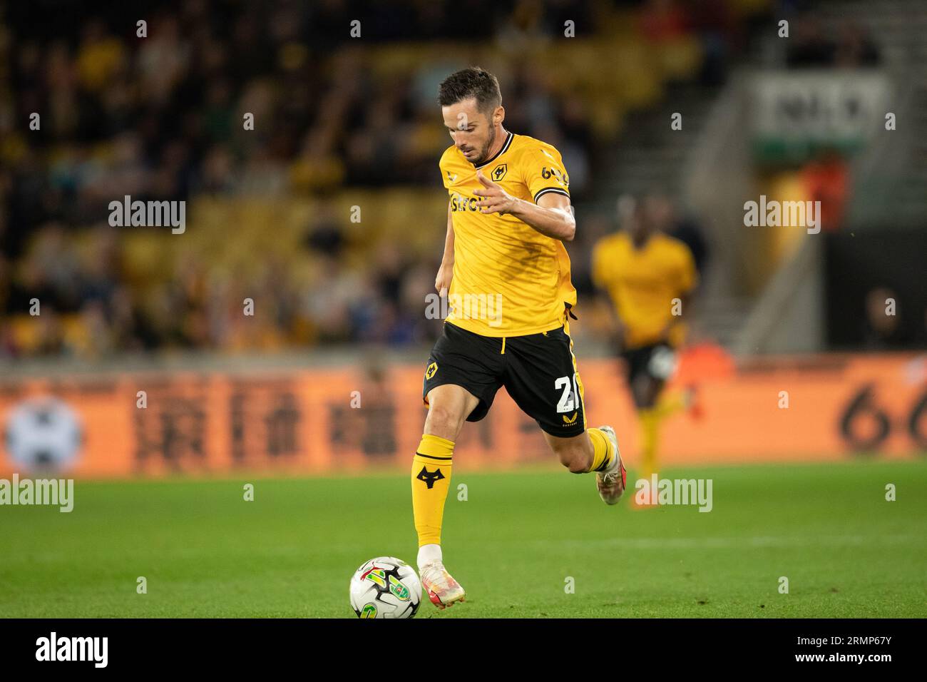 Pablo Sarabia of Wolves during the Carabao Cup Second Round match between Wolverhampton Wanderers and Blackpool at Molineux, Wolverhampton on Tuesday 29th August 2023. (Photo: Gustavo Pantano | MI News) Credit: MI News & Sport /Alamy Live News Stock Photo