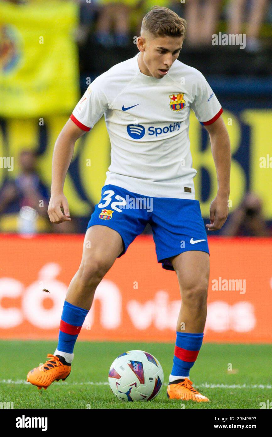 Villarreal, Spain. 27th Aug, 2023. Fermin Lopez Of FC Barcelona In.