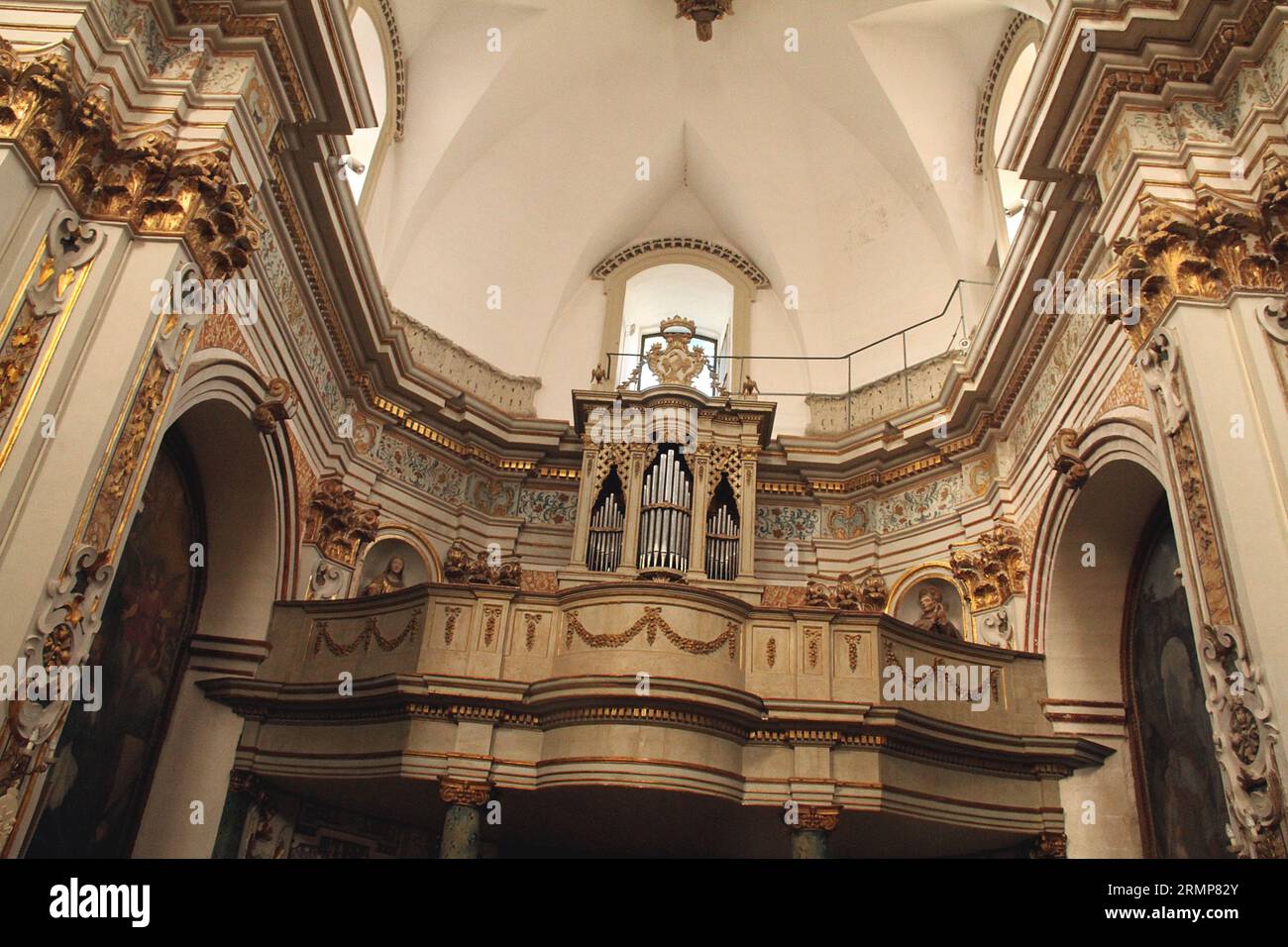 Lequile, Italy. Interior of the 17th century Church of Saint Vitus