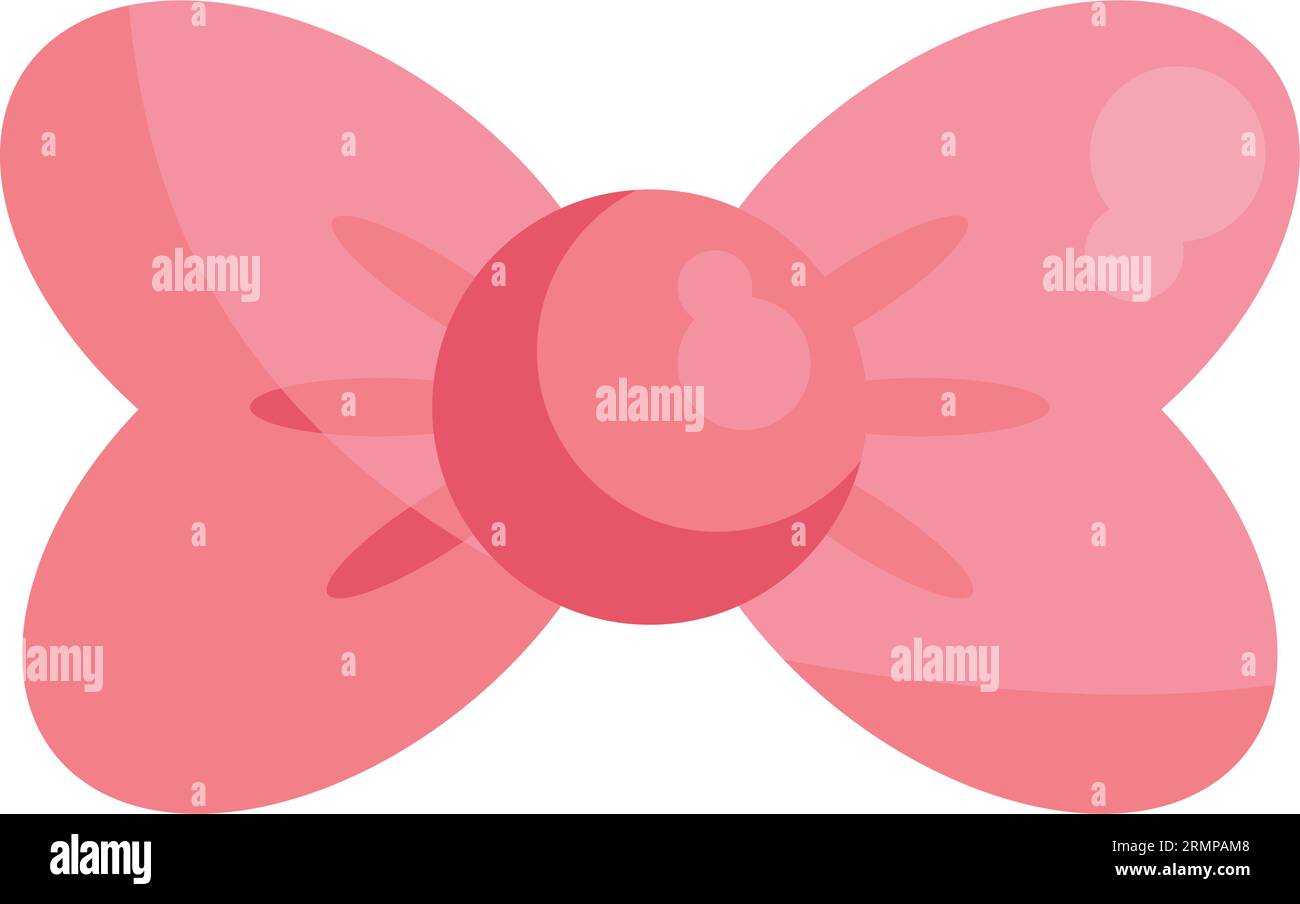 pink bow illustration vector isolated Stock Vector Image & Art - Alamy