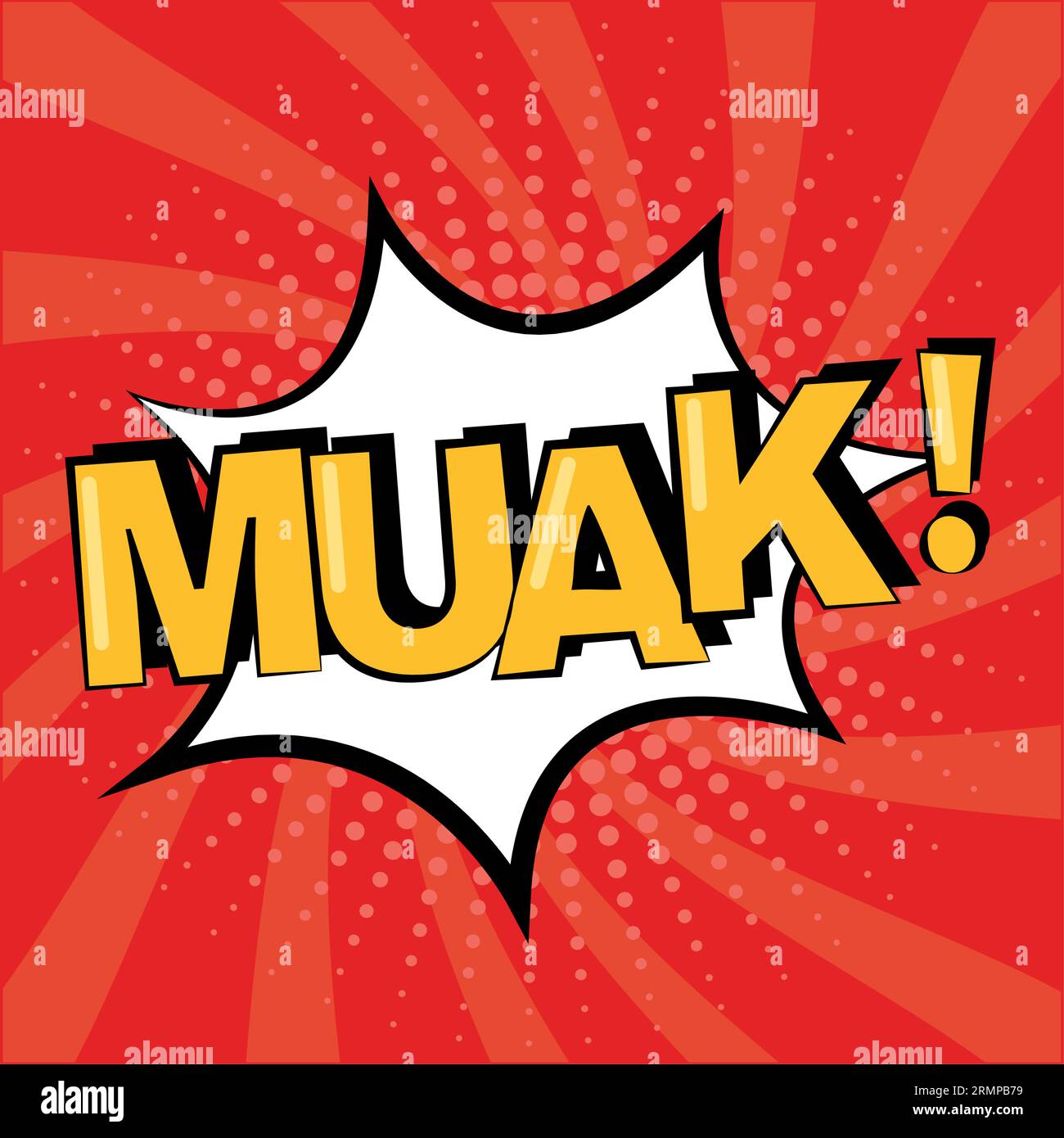 Colored comic page with a bubble chat expression Pop art Vector Stock Vector