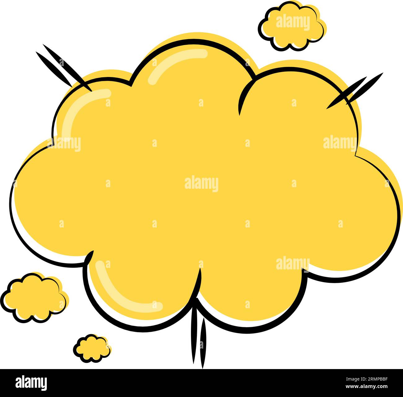 Isolated colored empty comic speech bubble Vector Stock Vector Image ...