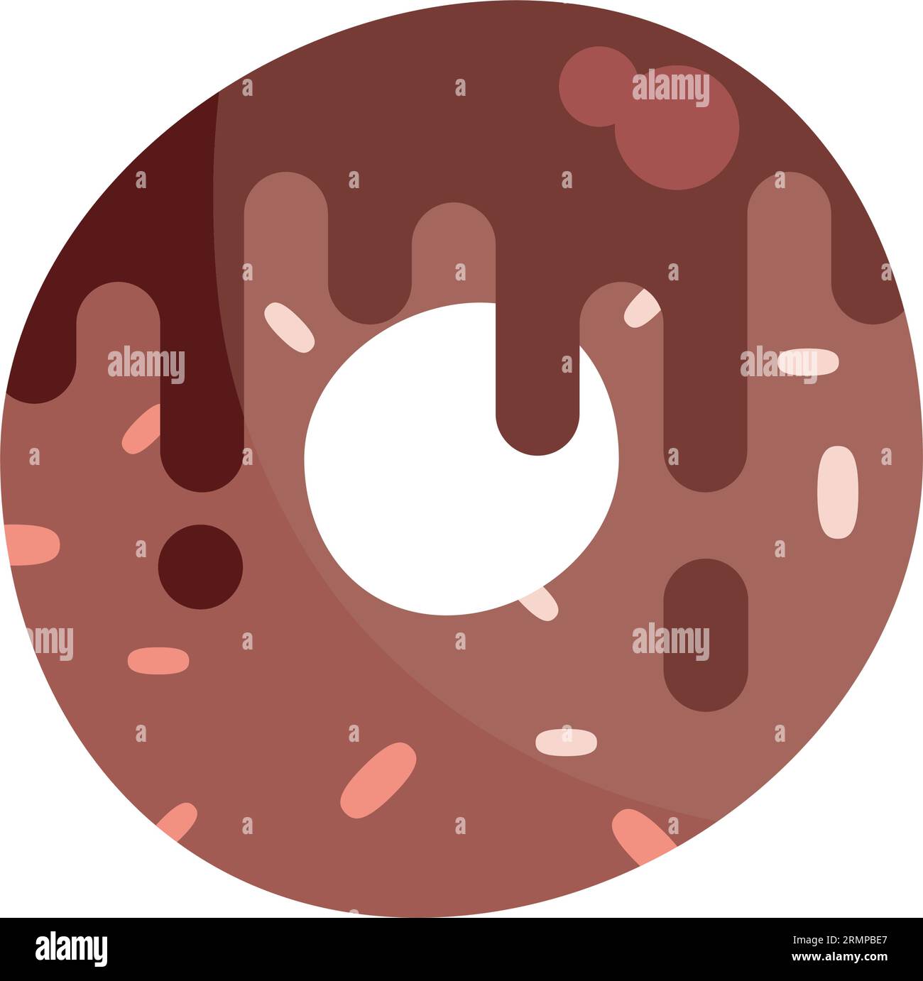 chocolate donut illustration vector isolated Stock Vector Image & Art ...