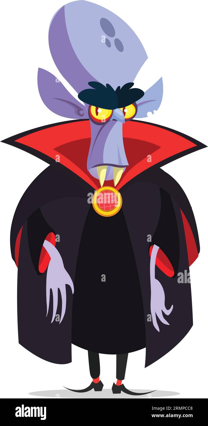 Happy Halloween character - cute vampire isolated on white background ...