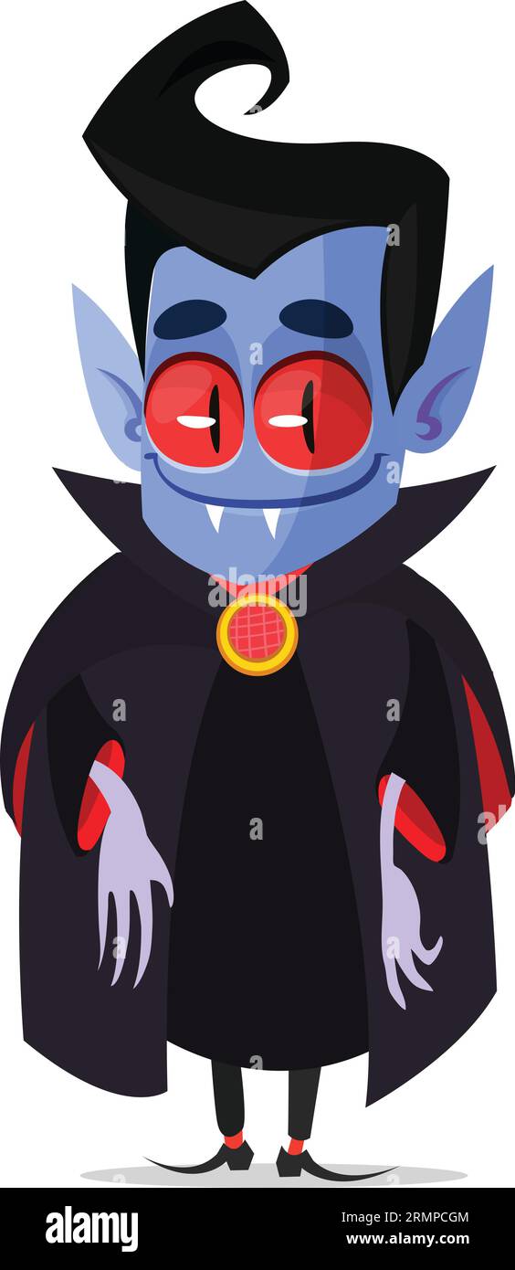 Happy Halloween character - cute vampire isolated on white background ...