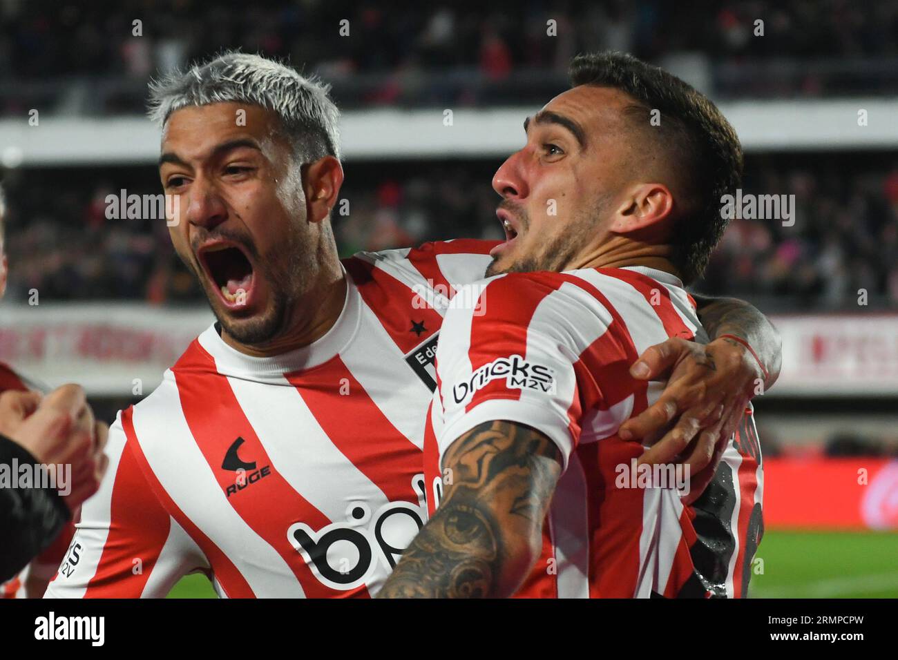 Mauro Mendez Of Argentina'S Estudiantes De La Plata, Right.