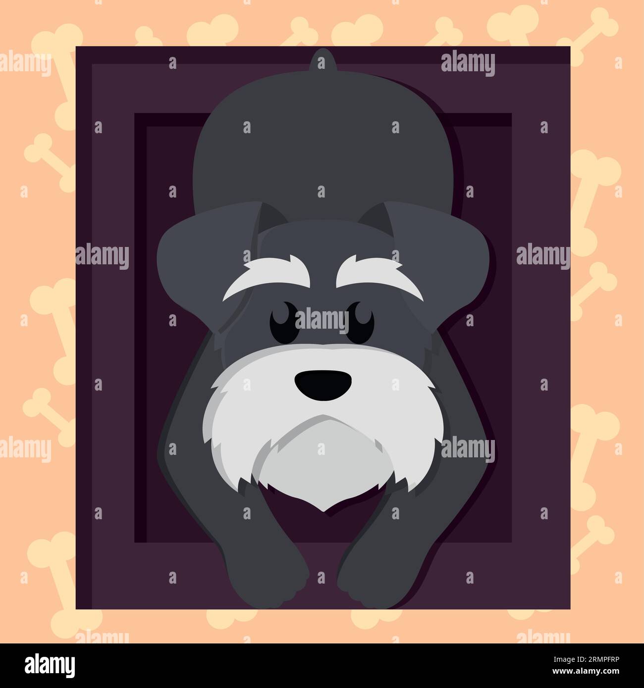 Dog face paint Stock Vector Images - Alamy