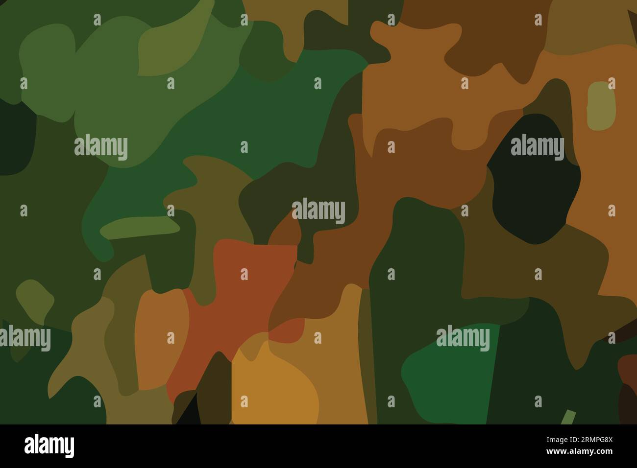 green camo brush abstract flat wallpaper background vector Stock Vector