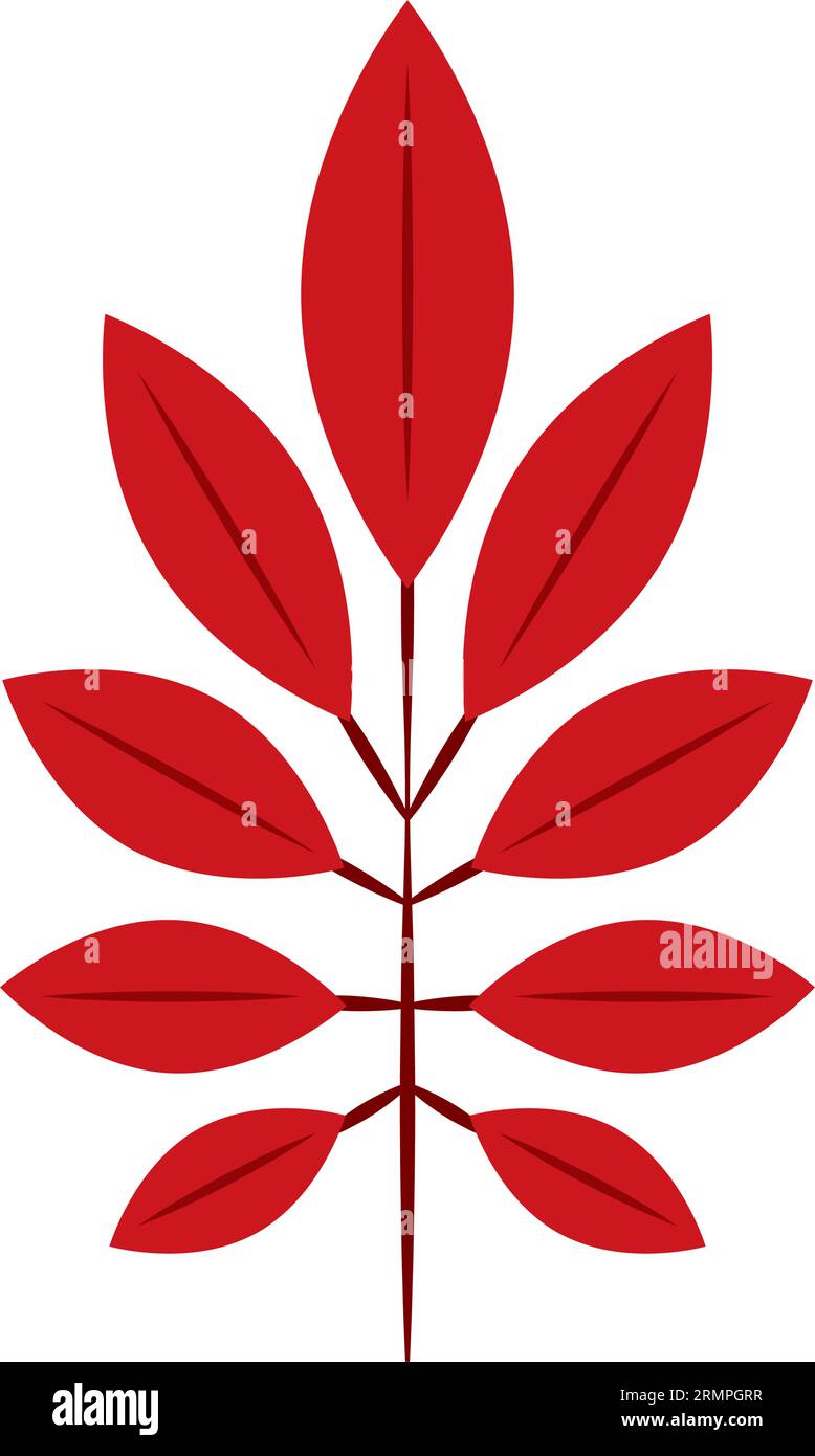 Isolated colored autumn leaf icon Vector Stock Vector Image & Art - Alamy