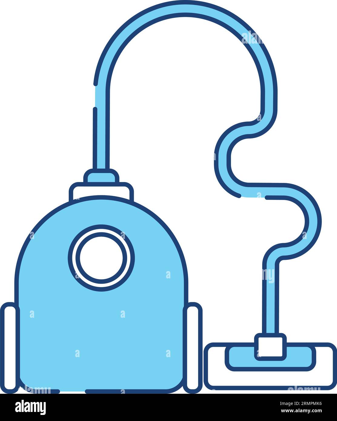 Isolated monochrome vacuum cleaner icon Vector Stock Vector Image & Art ...
