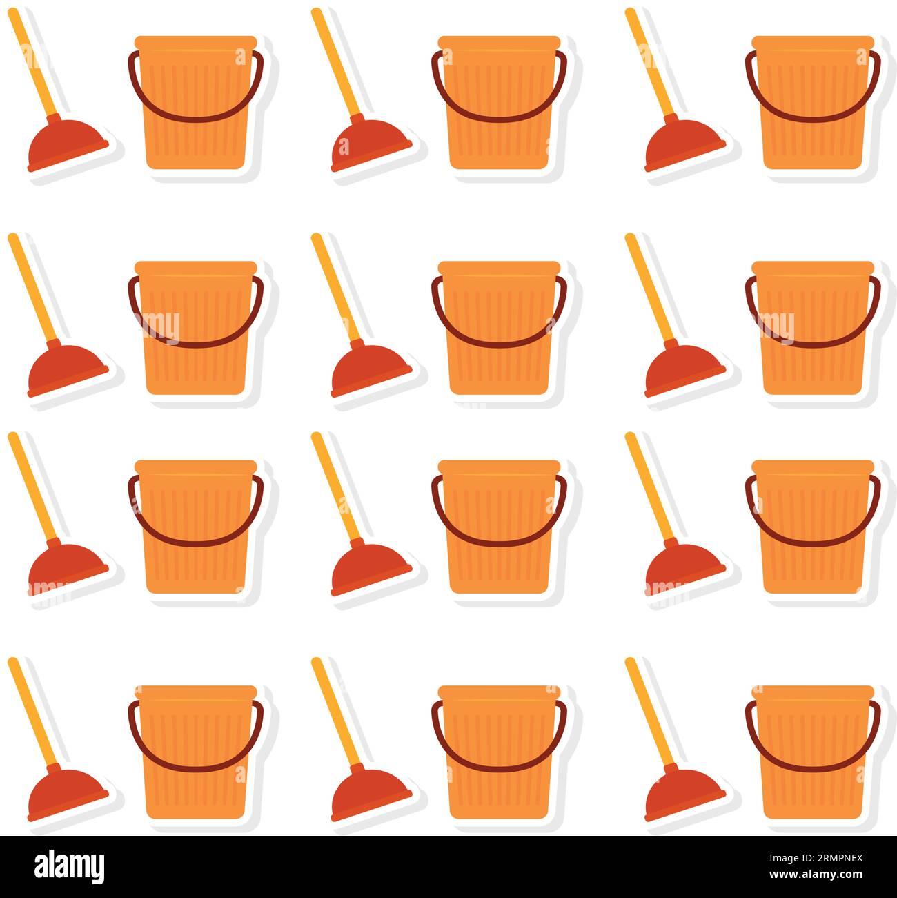 Seamless pattern background with cleaning icons Vector Stock Vector