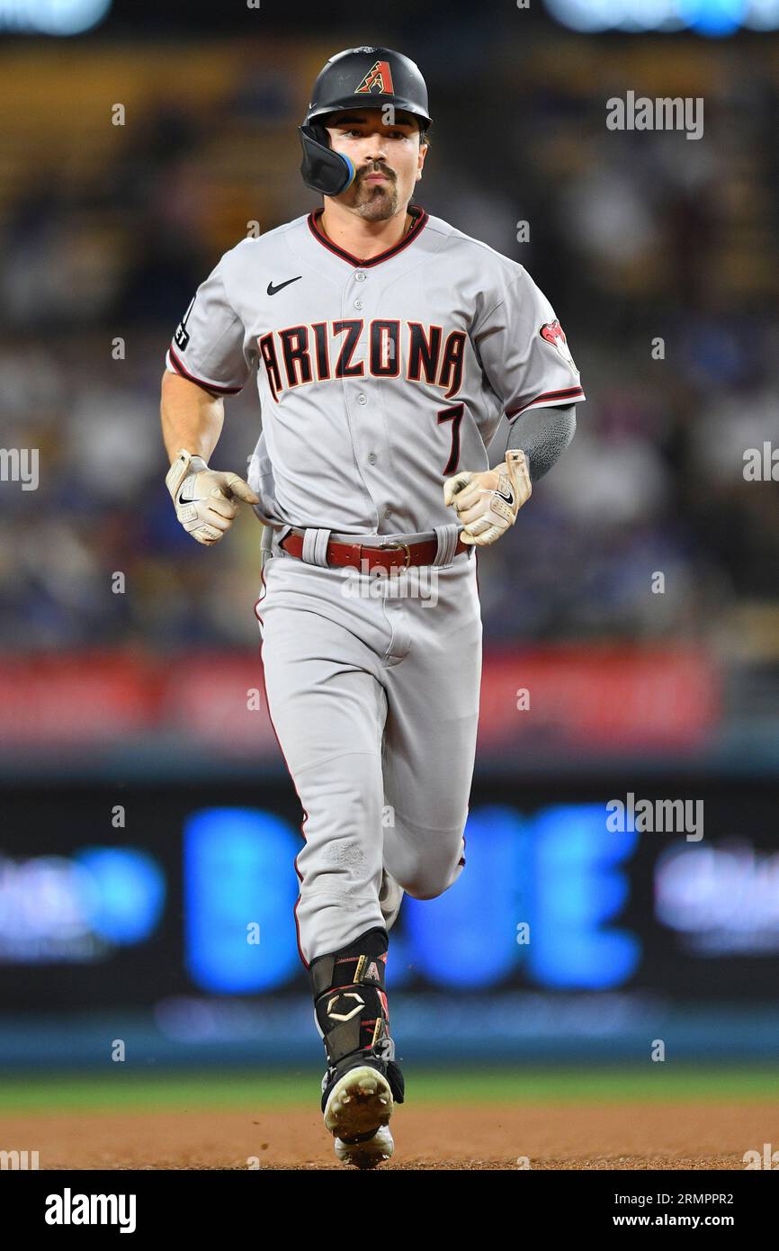 LOS ANGELES, CA AUGUST 29 Arizona Diamondbacks center fielder Corbin