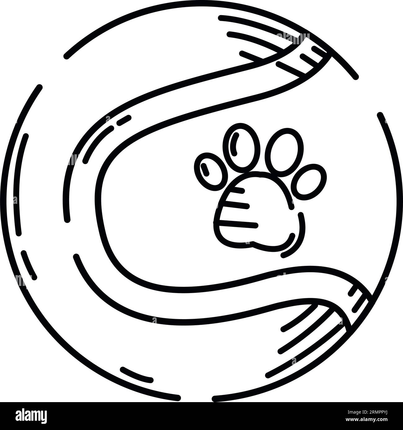 Isolated sketch of a dog ball toy icon Vector Stock Vector Image & Art ...