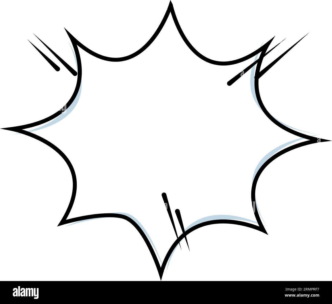 Isolated empty comic speech bubble chat Vector Stock Vector Image & Art ...