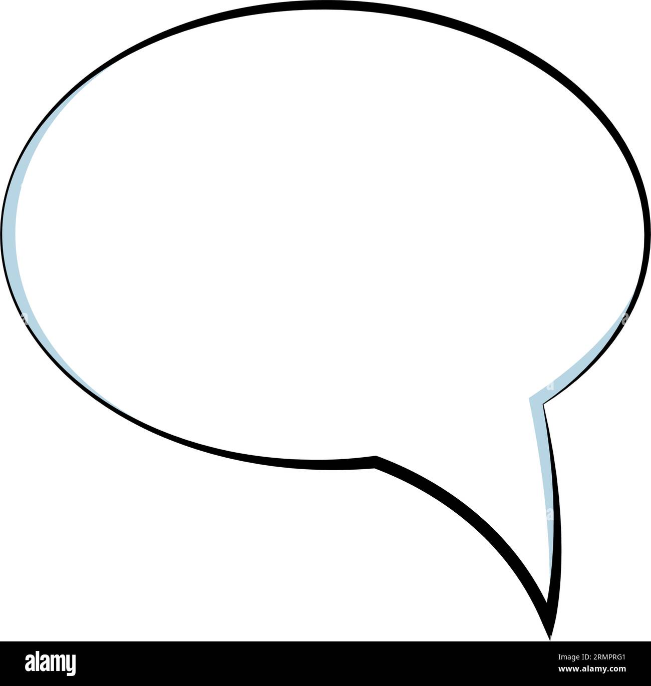 Isolated empty comic speech bubble chat Vector Stock Vector Image & Art ...
