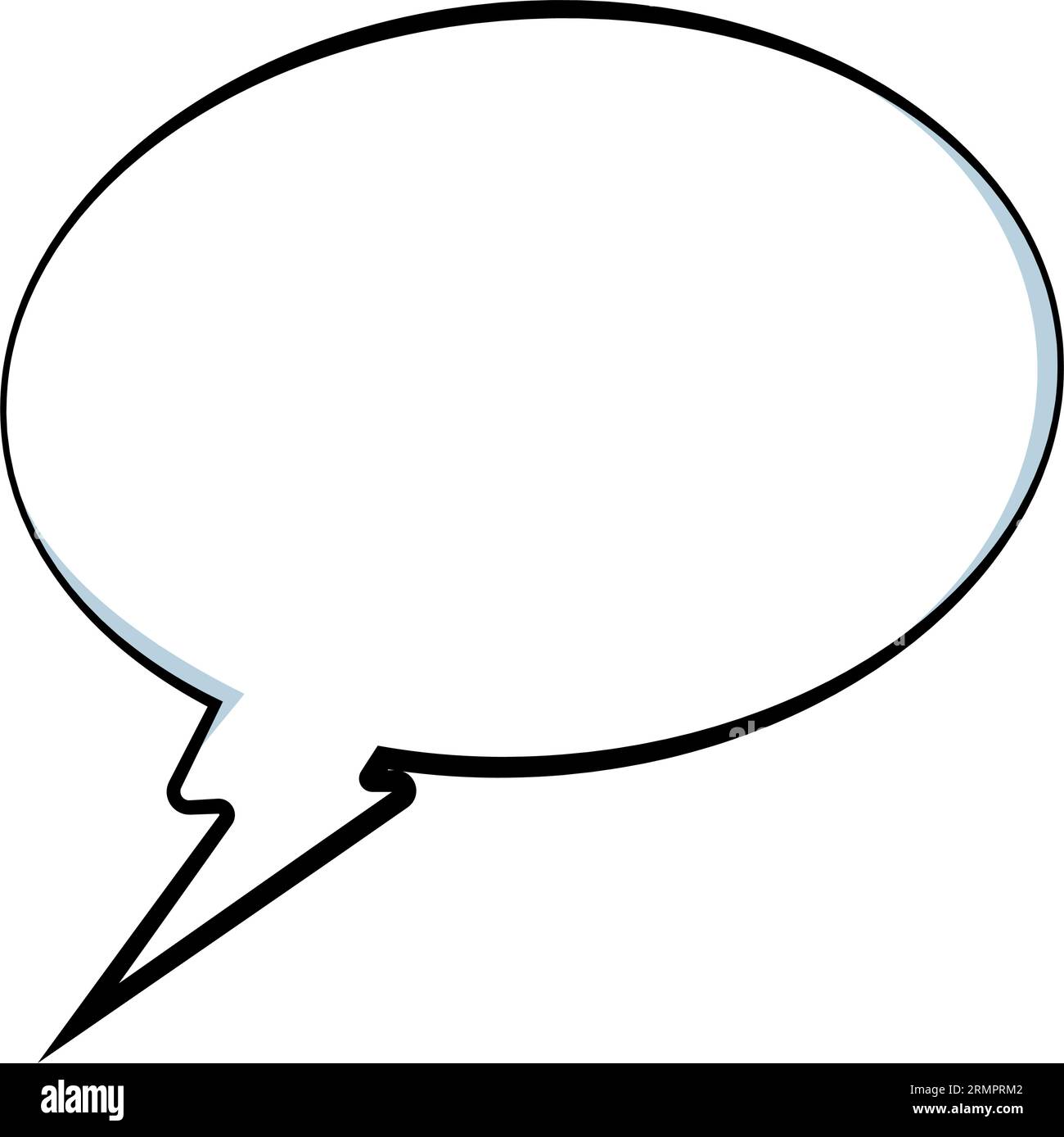 Isolated empty comic speech bubble chat Vector Stock Vector Image & Art ...