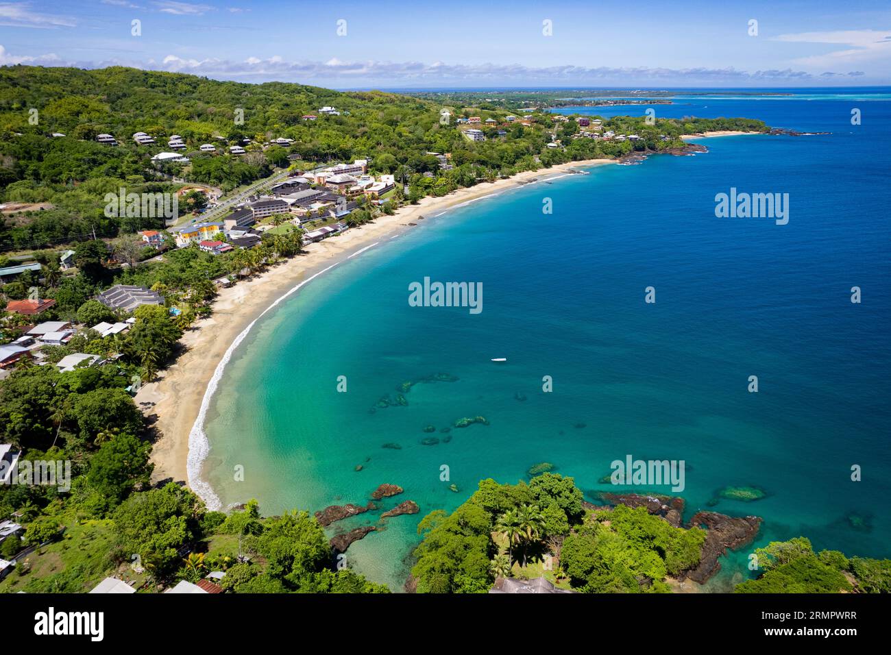 Black Rock, Tobago seen from above Stock Photo Alamy