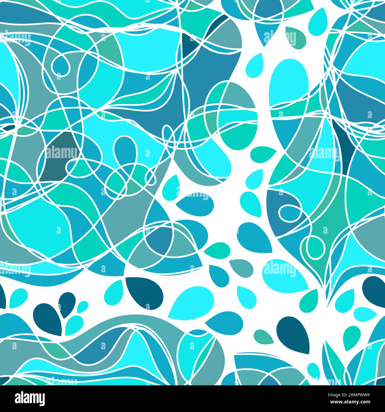 Seamless abstract background blue lines and pieces. Vector illustration ...