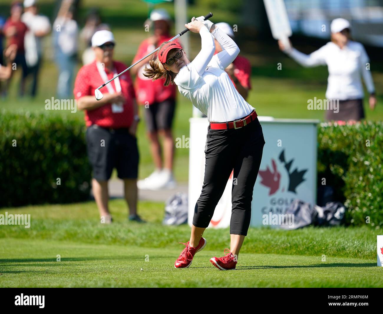 Canada's Brooke Henderson at the 2023 Women's Open, at the Shaughnessy Golf and Country Club, in