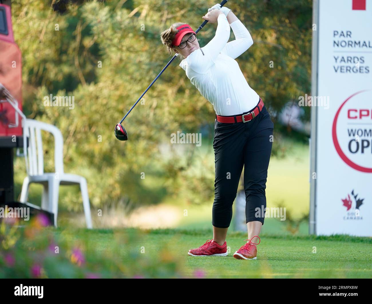 Brooke Henderson at the 2023 Women's Open, at the Shaughnessy Golf and Country Club, in