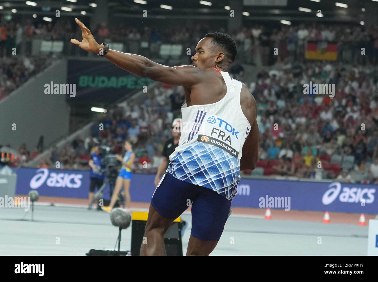 Budapest, Hungary. 27th Aug, 2023. Gilles BIRON of FRA Final 4X400 M