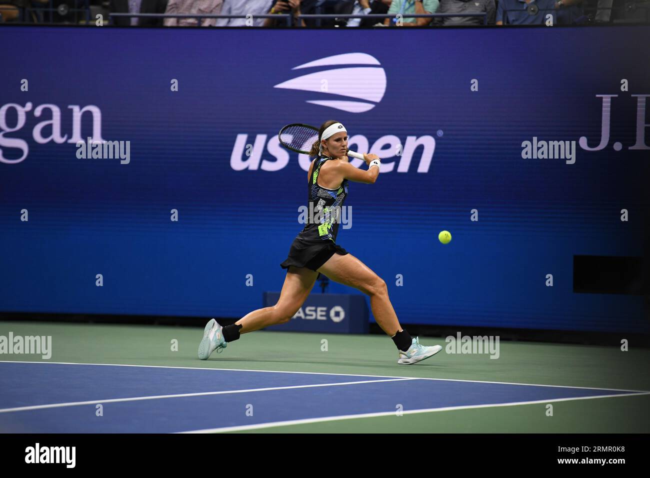 New York, United States. 29th Aug, 2023. Belgian Greet Minnen pictured during a tennis match between Belgian Minnen and American Williams, in the first round of the Women's Singles at the 2023 US Open Grand Slam tennis tournament in New York City, USA, Tuesday 29 August 2023. BELGA PHOTO TONY BEHAR Credit: Belga News Agency/Alamy Live News Stock Photo