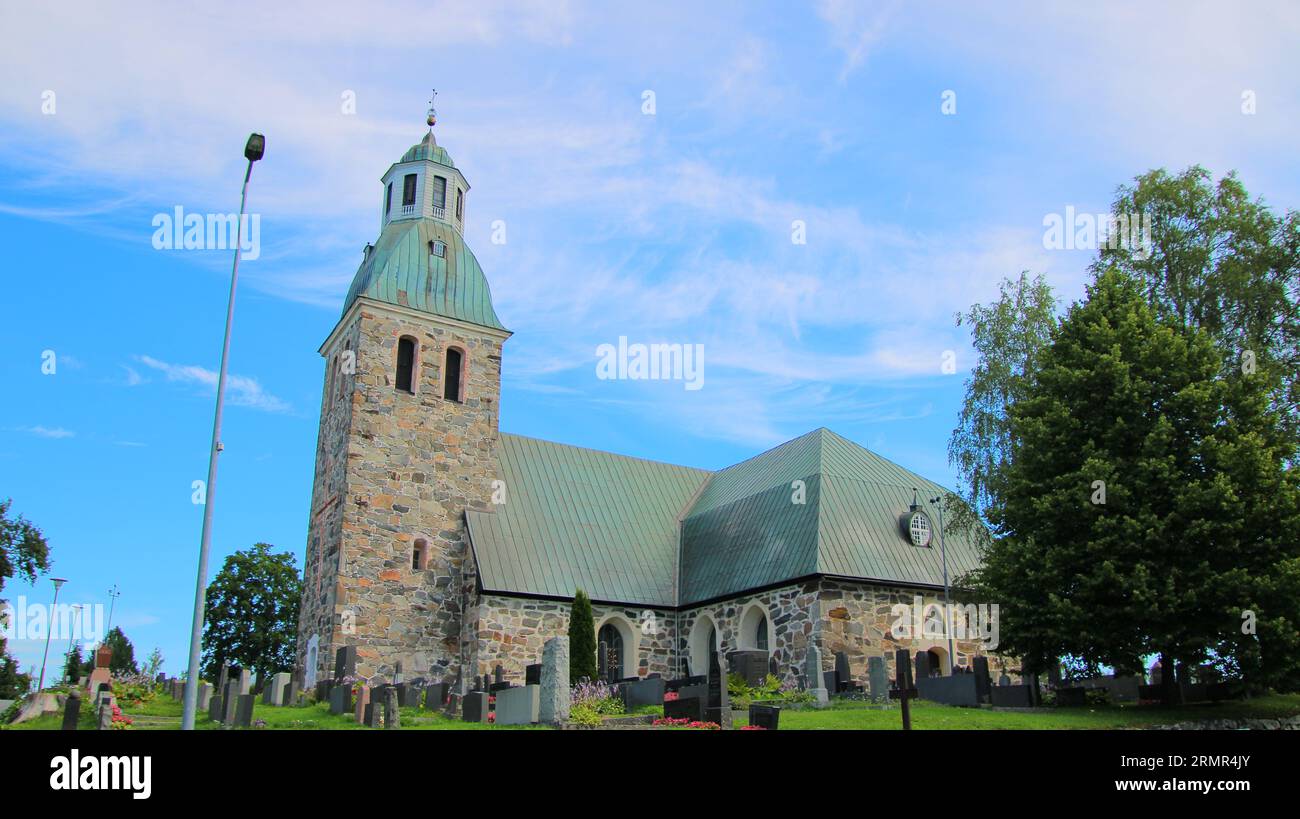 Huittisten kirkko, 1500, 1794, 1860, Huittinen, Finland Stock Photo
