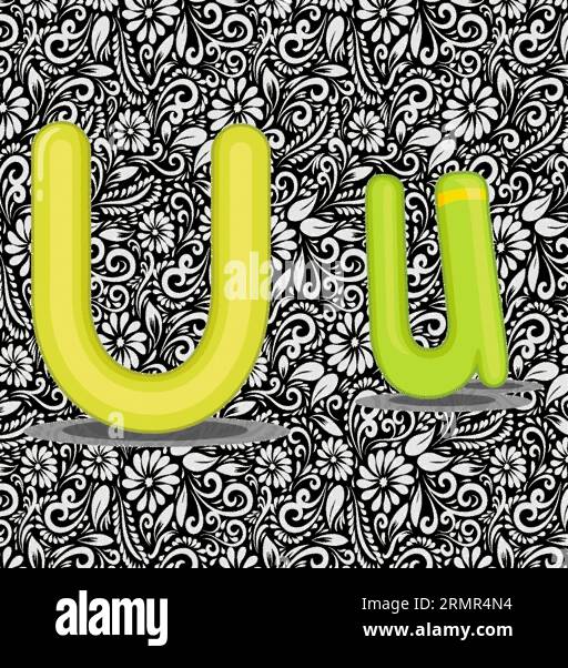 Alphabet Letter U, Alphabet Letter Design, Alphabet Letter illustration ...