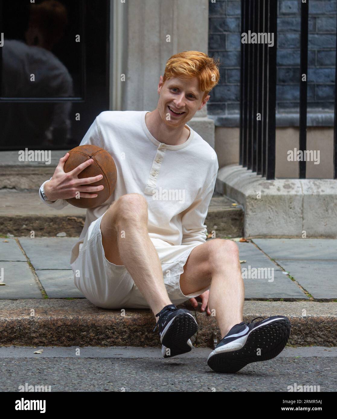 London, England, UK. 29th Aug, 2023. JAKE BARRACLOUGH poses with a ...