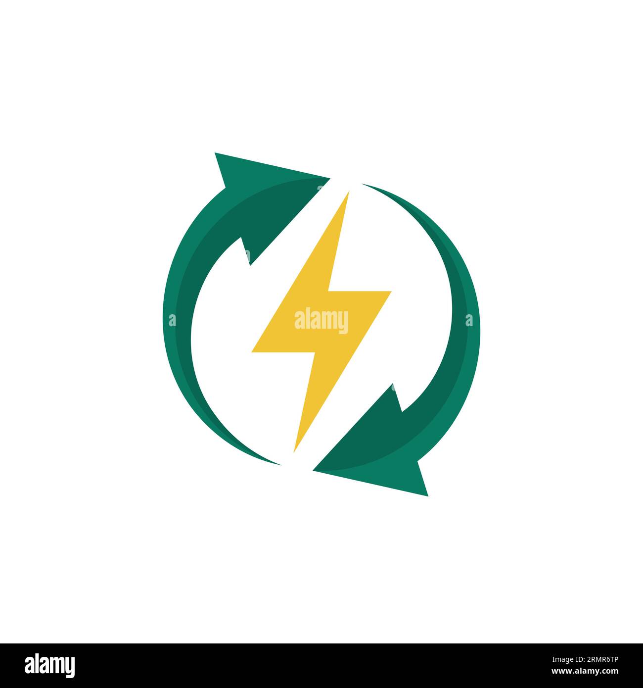 Renewable energy vector. Eco illustration sign icon. Recycle symbol or logo. Stock Vector